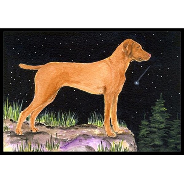 Carolines Treasures Carolines Treasures SS8478JMAT Starry Night Vizsla Doormat - 24 x 36 in. SS8478JMAT - main